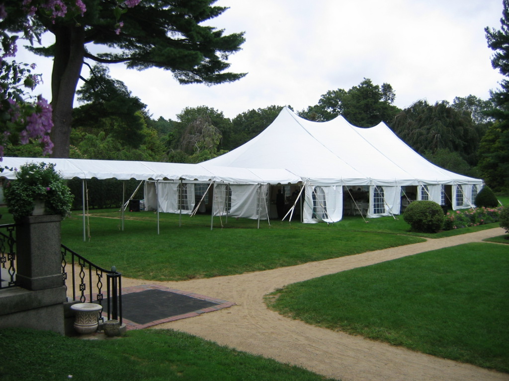 Marquee Frame Tent Connecting to Main Tent