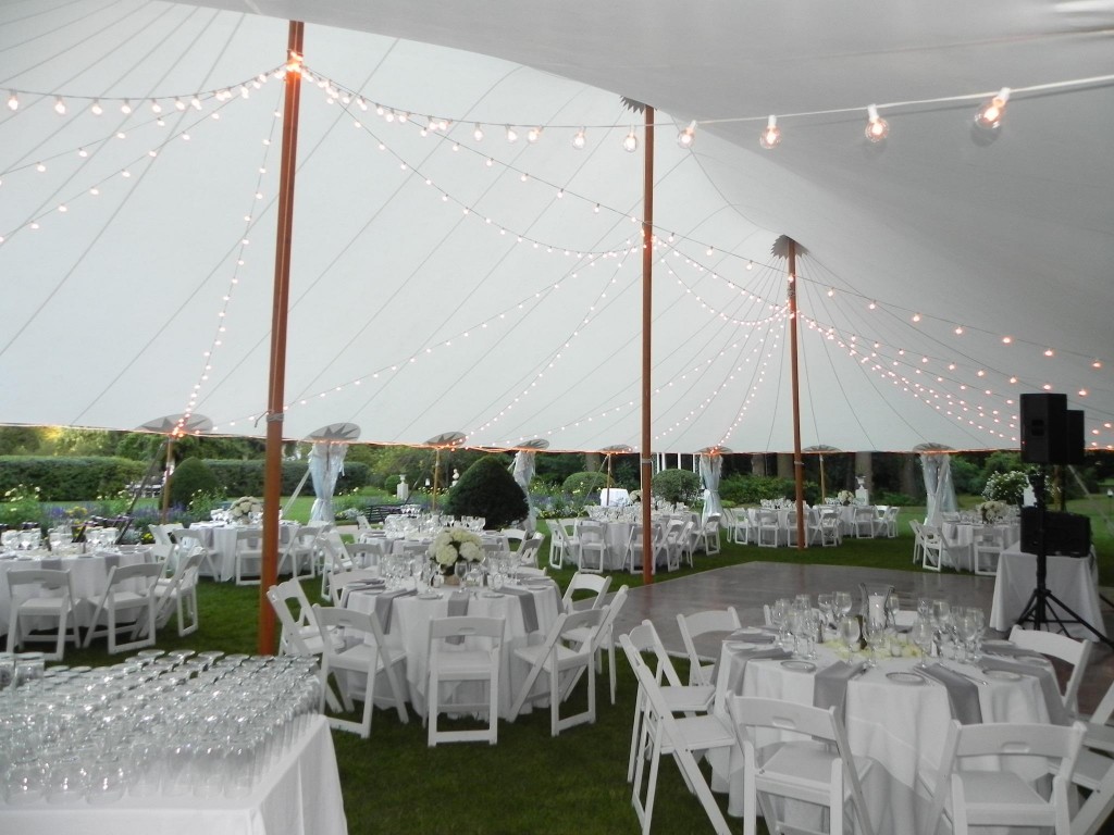 Bistros in a Tidewater Sailcloth Tent - Tent and Party Rentals Company