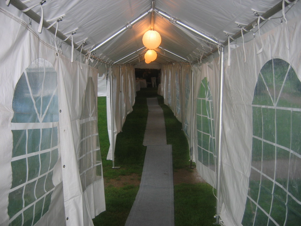 Paper Lanterns in a Marquee Tent