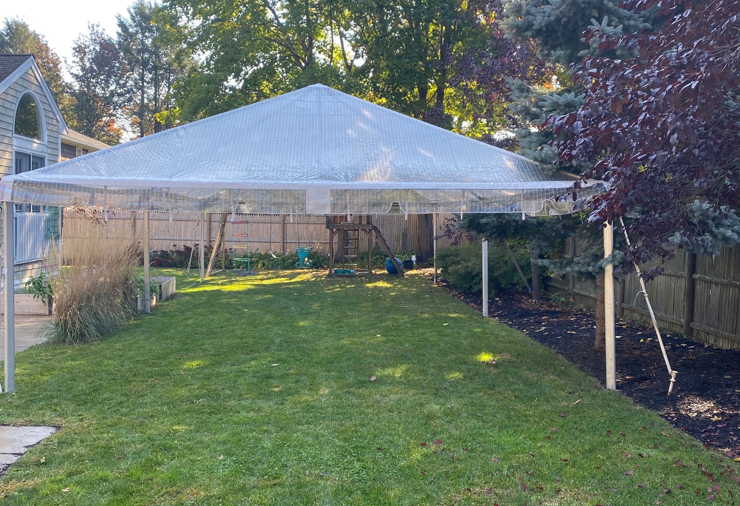 20' Wide Clear Frame Tent