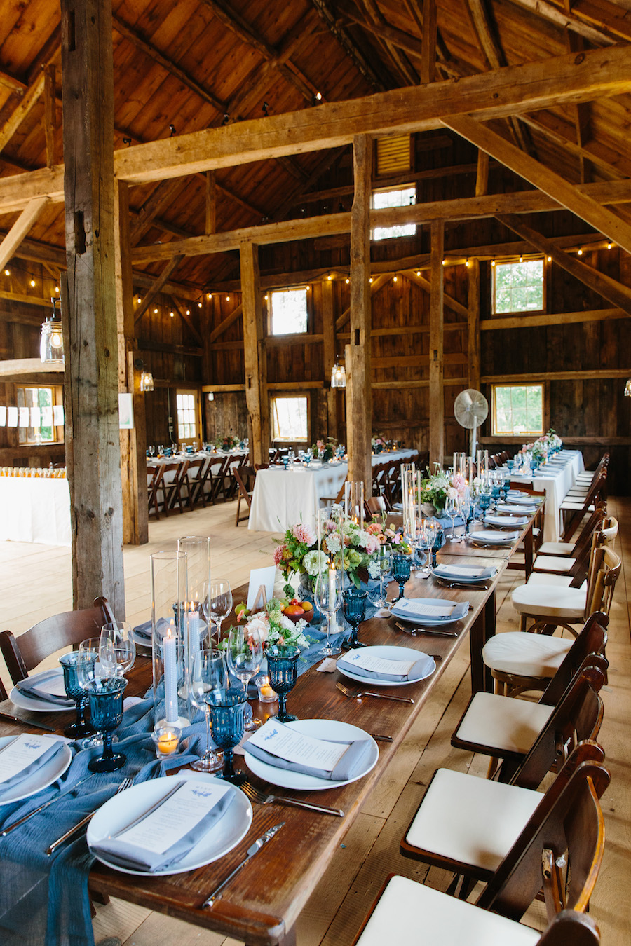 Farm Tables and Fruitwood Garden Chairs
