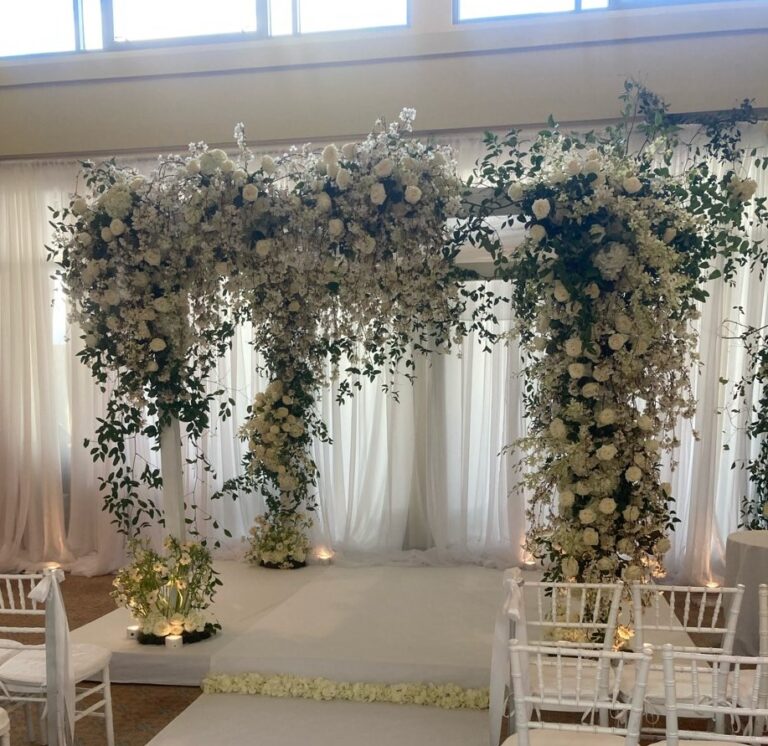 White Wood Chuppah - Tent and Party Rentals Company