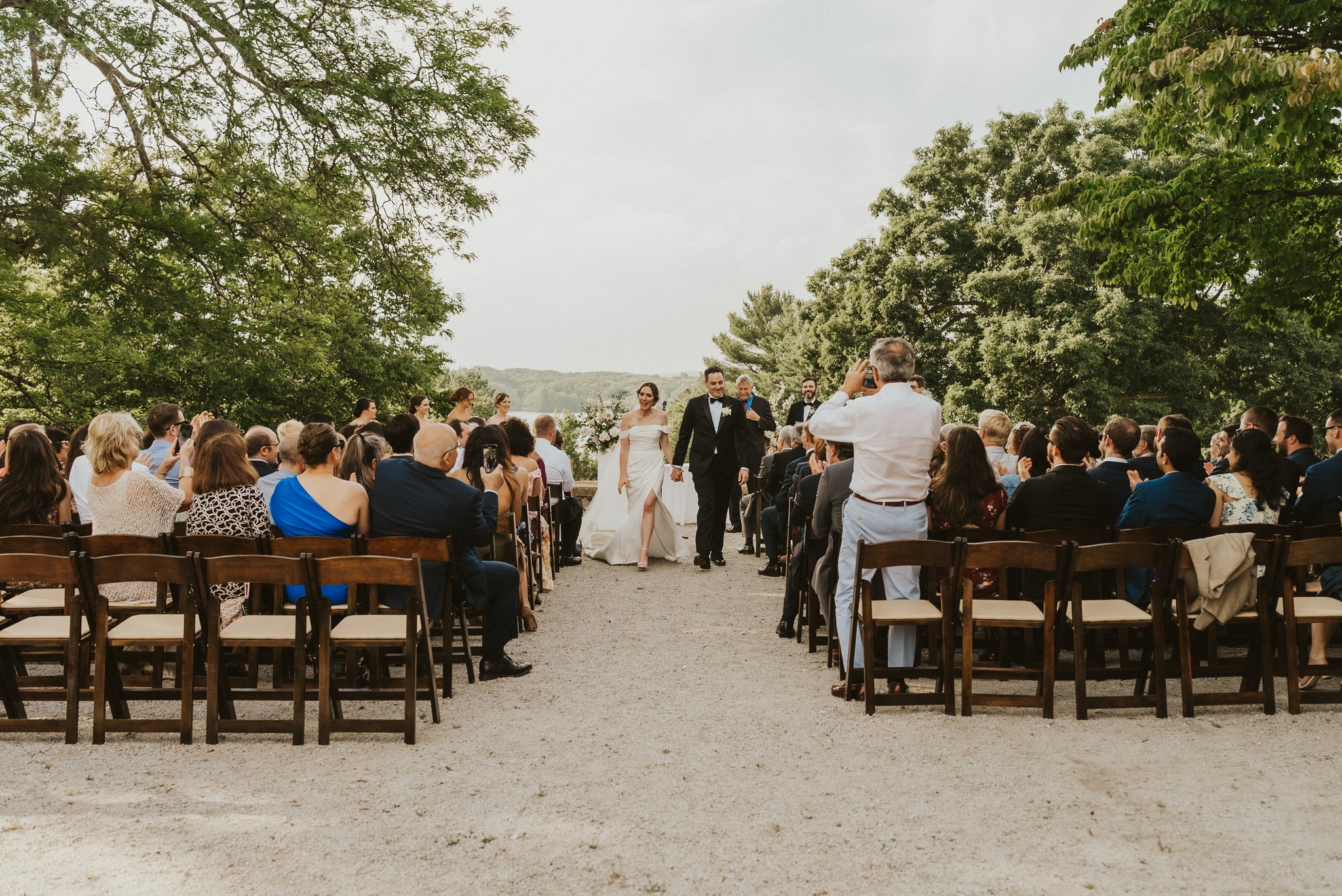 Fruitwood Garden Chairs at A Ceremony