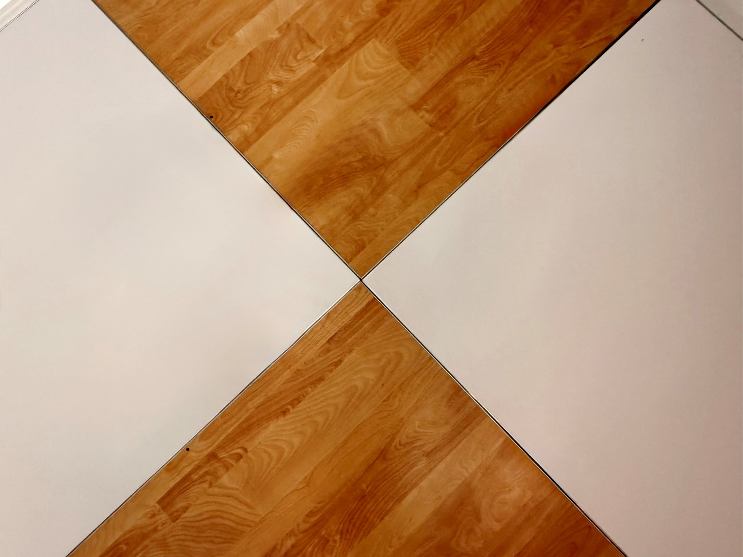 Tan and White Checkered Dance Floor