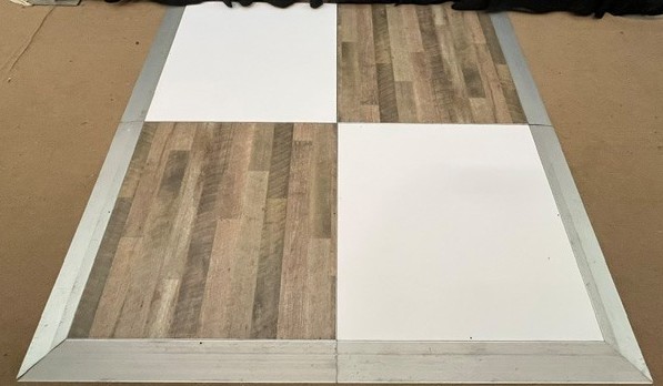 Nantucket Driftwood and White Checkered Dance Floor